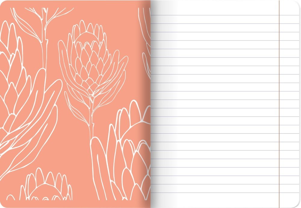 TOP 2000 FLOWERS NOTEBOOK, A5 60 RULED SHEETS WITH MARGIN HAMELIN